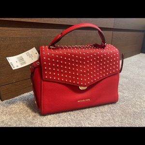 Michael Kors Bristol Bright Red MD TH Satchel